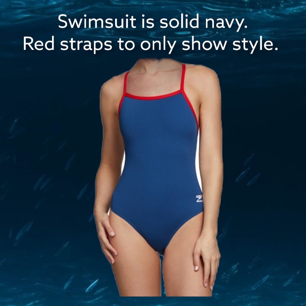Speedo Flyback swimsuit navy blue size 30 or 4